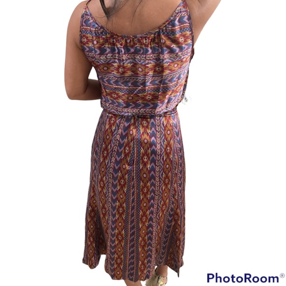 RUTH MATTHEWS DESING 2 piece silk skirt & blouse set Vintage Aztec luxury print. - Picture 6 of 16